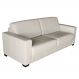 Sofá 3 Lugares Sala de Estar 205cm Estocolmo Couro Off White G03 - Gran Belo