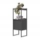 Estante 2 Prateleiras Azias Preto Onix