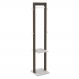 Cabideiro Grande para Quarto Sala de Estar AZ1019 MDP Nogal/Branco G69 - Gran Belo