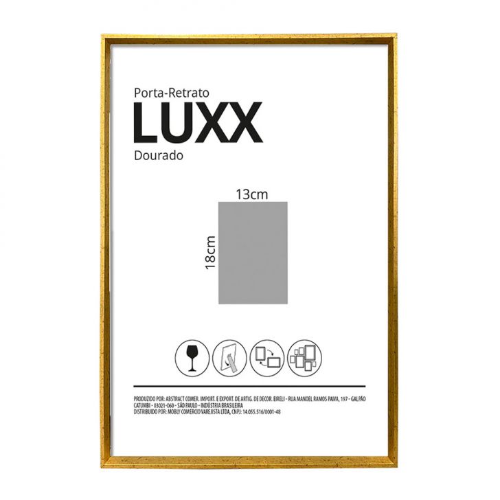 Porta-Retrato 13x18 Luxx Dourado
