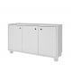 Rack para TV até 40 Polegadas Luna 3 PT Branco 90 cm