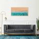 Quadro Beira Mar Caribe 120x60 Caixa Marfim