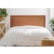 Cabeceira King Reta Luxo 193x60 Veludo Terracota - Tachas Fumê
