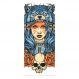 Adesivo Decorativo de Porta - Mulher - Lobo - 2676cnpt