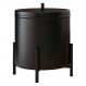 Lixeira de Cozinha Eleganza 6 Litros Metal Preto - Pallazio