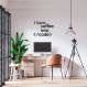 Frase de Parede Dev I turn coffee into Code 100x79 Preto