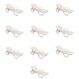 Conjunto com 10 Espreguiçadeiras Basic com Rodas Branco