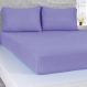 Jogo de Cama Solteiro Serena 3 pçs Malha 100% Algodão 88x188x23cm Lilás