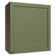 Armário Aéreo 60 cm 1 Porta Rustic/verde Vik Madesa