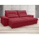 Sofá Bergamo 2,90m Assento Retrátil e Reclinável Velosuede Vermelho - NETSOFAS