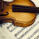 Quadro Impressão Digital Violino Marrom 30x30cm Uniart