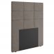 Cabeceira Cama Box Solteiro 90cm Esmeralda Veludo J02 Bege - Mpozenato