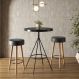 Kit Mesa Com 2 Banquetas Grecia Preto