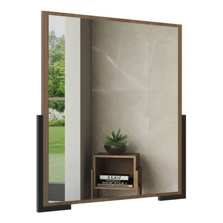 Espelheira para banheiro 70cm Multimóveis CR10110 Noce