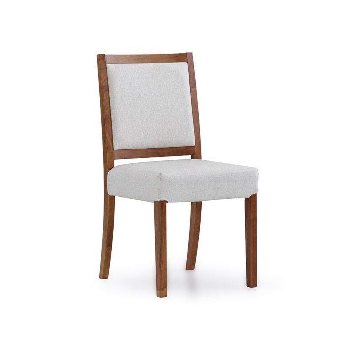 Cadeira Yang Linho Cru e Avelã