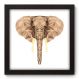 Quadro Decorativo - Elefante - 22cm x 22cm - 029qnsap