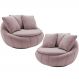 Kit 02 Poltronas Para Sala De Estar Decorativa Giratória Kira M03 Veludo Rosê - Lyam Decor