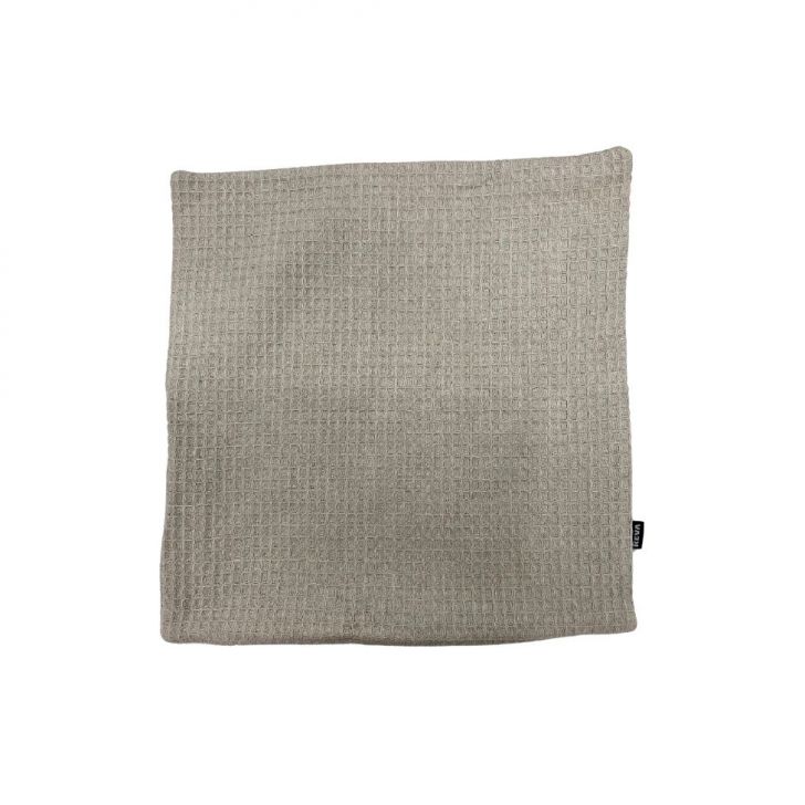 Almofada Waffle Jacquard Bege Claro 45x45 cm