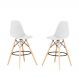 Kit de 2 Banquetas Eames Charles Eiffel Trevisul - Branco