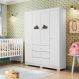 Guarda-Roupa Infantil Ane 4 Portas 3 Gavetas Branco