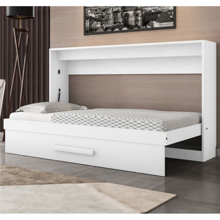 Cama Solteiro Retrátil Kalie Branco