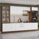 Armário de Cozinha Completa 340cm Rustic/Branco Stella Madesa 01