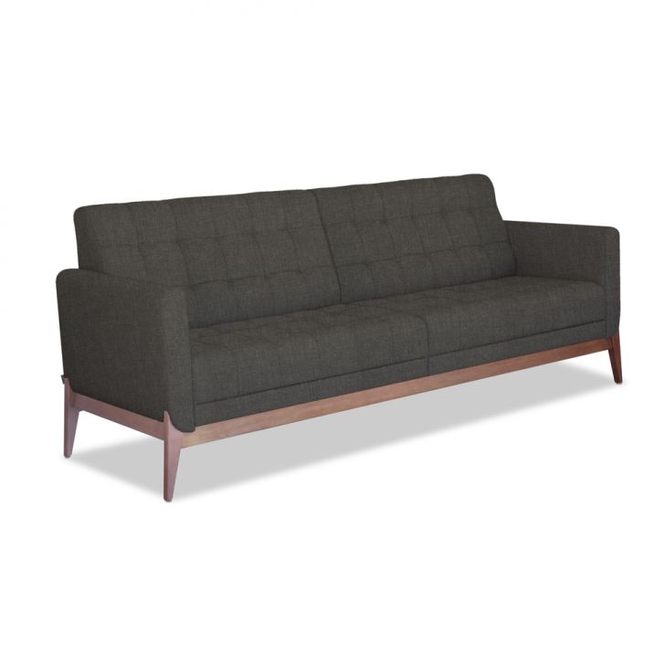 Image of Sofá  3 Lugares Brooks Linho Cinza 230 Cm PLA-AL380UP59HDWMOB