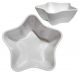 Kit 4 Tigelas Bowl Melamina Estrela Branca 600Ml