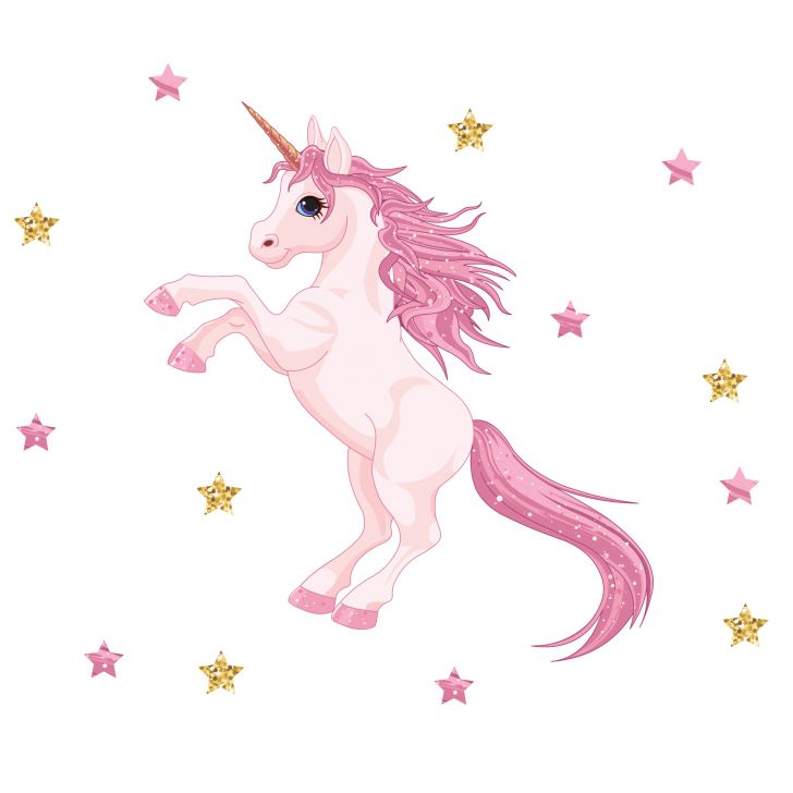 Adesivo de Parede Infantil Unicornio