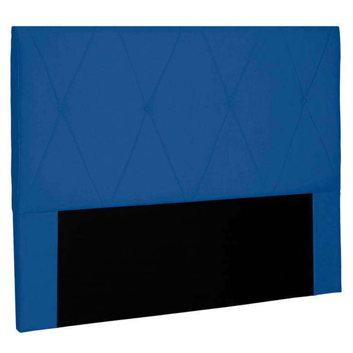 Cabeceira Queen Aquilla Suede Azul