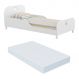 Cama Infantil com Colchão Incluso 70 x 150 cm 100% MDF Realeza Multimóveis Branca