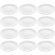 Conjunto de 12 Pratos de Melamina Brancos 25,5cm para Servir Petiscos Restaurantes Lyor