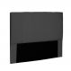 Cabeceira Arizona Para Cama Box Solteiro 90 cm Suede Preto - D'Rossi