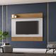 Jogo Painel e Rack Lazio Cinamomo Off White
