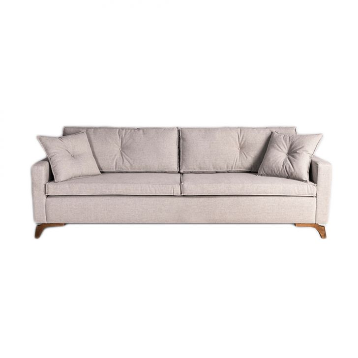 Image of Sofá 3 Lugares Viena Linho Bege 190 Cm PLA-SO964UP49XTQMOB