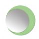 Espelho Decorativo Lua Crescente Verde 50 cm Redondo