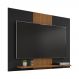 Painel Sala Compact para TV até 50 Polegadas Preto Fosco/Naturale/Ripa