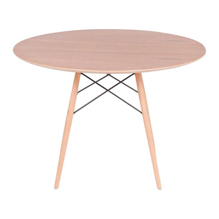 Mesa Eames Eiffel Redonda 107cm - Freijó