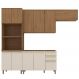 Cozinha Modulada 4 Pecas 272 cm Requinte Nature Nature Areia Henn