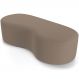 Puff Decorativo Orgânico para Living Quarto 140cm Orbit W01 Bouclê Bege - Lyam Decor