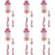 6 Kits de Escovas para Limpeza de Mamadeira e Bico Higienização Esponja Buba Rosa