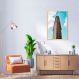 Quadro Flatiron Building New York 43x30 Caixa Marfim