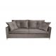 Sofá 3 Lugares Viena 230 cm Soft Cinza