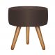 Puff Bali Decorativo Suede Marrom Kasa Sofá