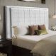 Cabeceira Opala Cama Box Casal 140cm Linho Cinza Claro - SSX Multicoisas