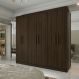 Guarda-Roupa Casal Supreme 6 Portas 4 Gavetas Capuccino Wood
