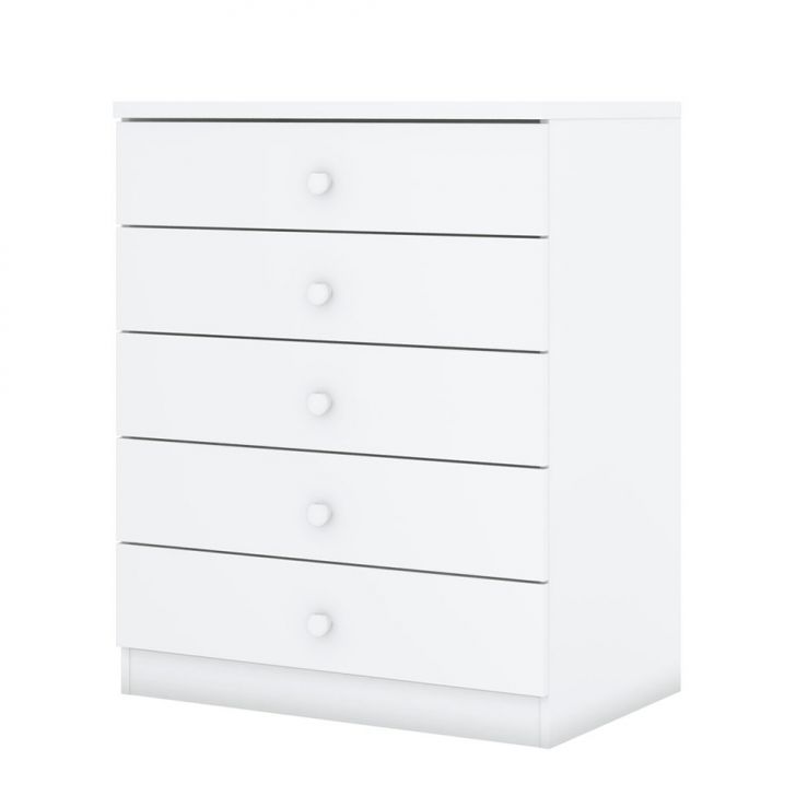 Cômoda Infantil Bala de Menta 5 GV Branca