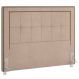 Cabeceira Cama Box Queen 160 cm P05 Atenas Veludo Bege - Lyam Decor