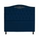 Cabeceira Casal 140cm Para Cama Box Greta Suede Azul Marrinho - DS Estofados