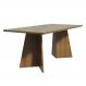 Mesa de Jantar Retangular com Tampo de Vidro Rustic/Crema 5388 Madesa